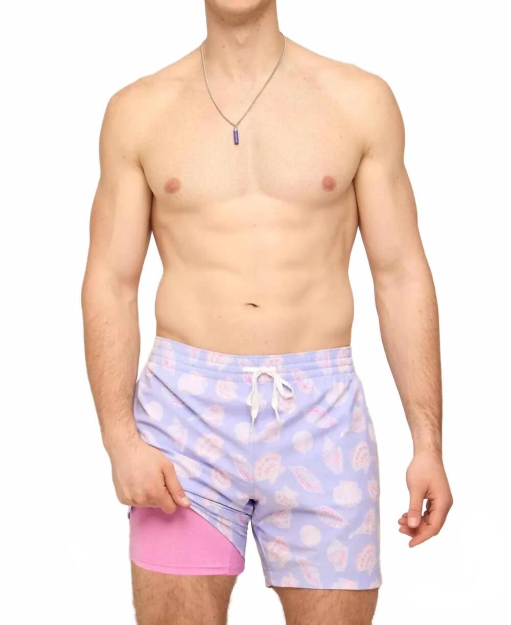 NEW CHUBBIES shell yeahs swim trunks in light purple